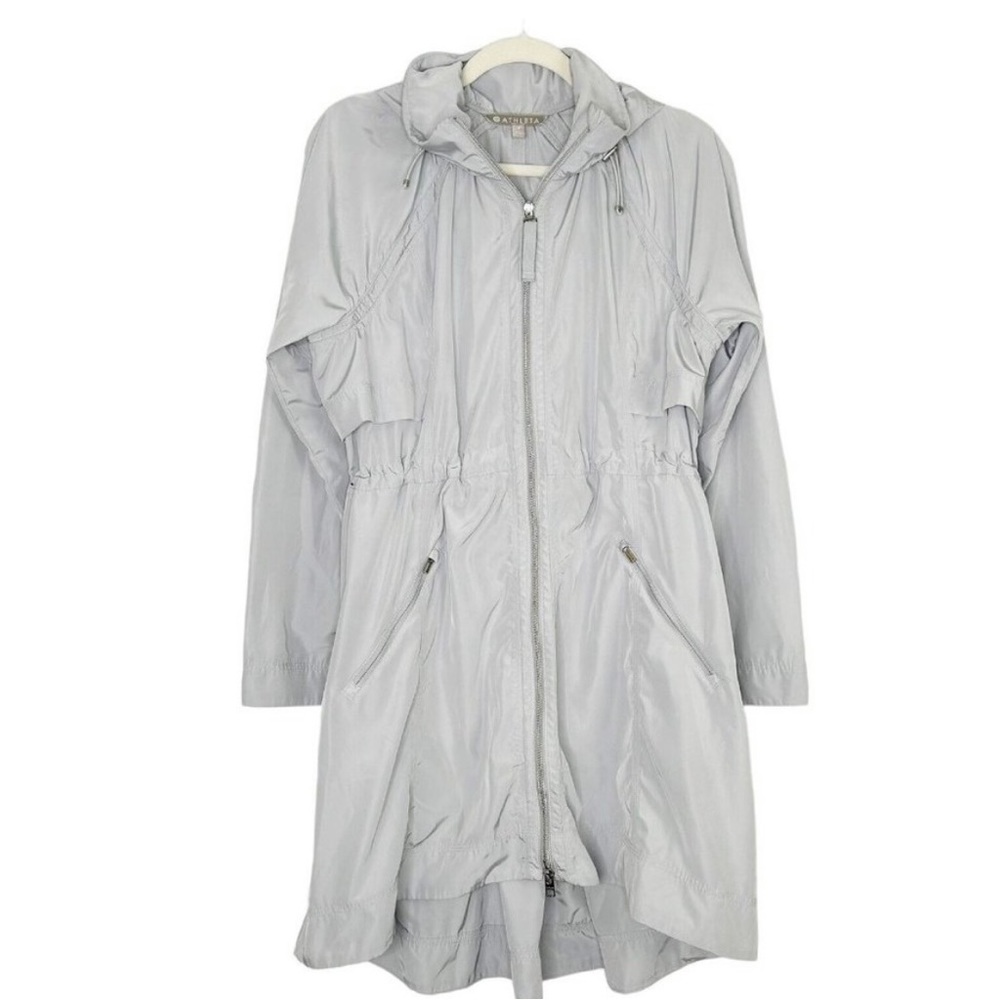Athleta light gray Drip Drop jacket size small